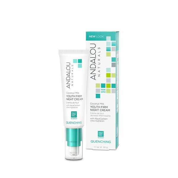 Andalou Naturals Coconut Milk Youth Firm Night Cream, 1.7 Ounce