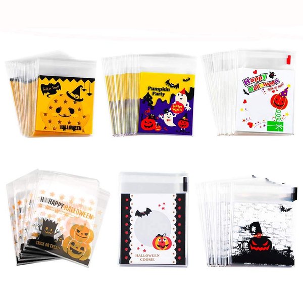 300 Pcs Christmas Self-Adhesive Candy Bag Cookie Bag with Snowflake Elk Sock Pattern for Party Supplies Decoration…