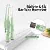Ear Wax Removal Tools,9 Pack Ear Cleaning Tool,Ear Pick with 2 LED Lights,Built-in USB Ear Wax Remover for Kids and Adults