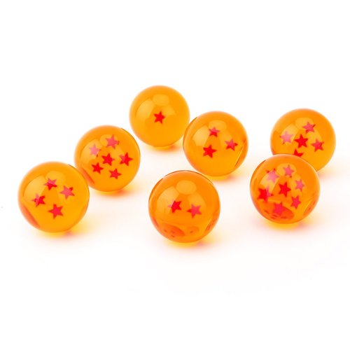 Boxtree Children Toy New Gift Box Set of 7pcs Dragon Ball Z 43mm/1.7" Stars Crystal Ball (Orange)