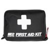 M2 BASICS Compact 150 Piece First Aid Kit w/Carabiner, Emergency Blanket | Medical Survival Bag | Full of Supplies for Home, Office, Outdoors, Car, Camping, Travel
