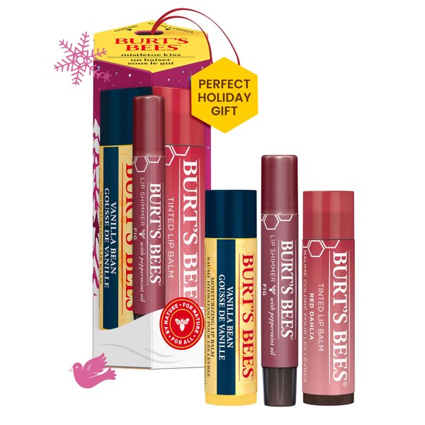 Burt's Bees Mistletoe Kiss Gift - Red (Vanilla Bean)