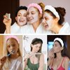ACO-UINT 3 Pack Spa Headbands for Washing Face, Skincare Headbands Makeup Headband Sponge Face Wash Headband, Terry Cloth Headbands Puffy Hair Band for Washing Face