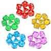 DND Dice 5×7 Sets, 35Pieces Transparent Rainbow Polyhedral DND Dice for RPG MTG Table Game Dice