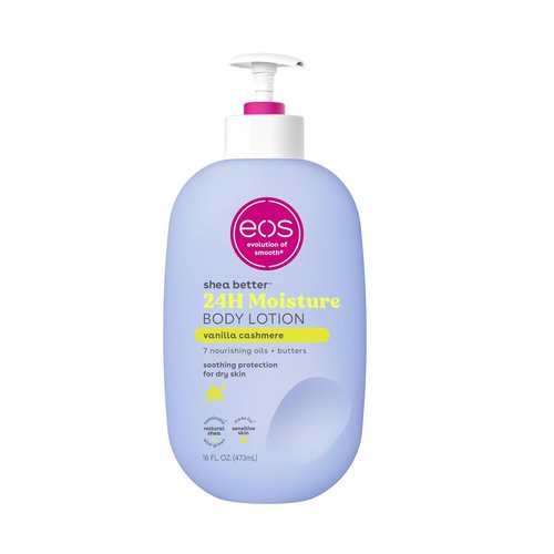 eos Shea Better Body Lotion- Vanilla Cashmere ; Lightweight & Non-Greasy, 16 fl oz