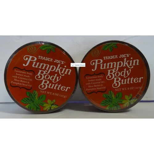 Trader Joe's Pumpkin Body Butter 8oz 227g (Two Jars)