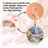 4 Pcs Nail Brush for daily Use -4 Different Kinds of Fingernail brush with Plastic Handle Nail brush for cleaning Fingernails - Easy to use Nail Scrub brush-Nail Cleaner Nail brushes for Man and women