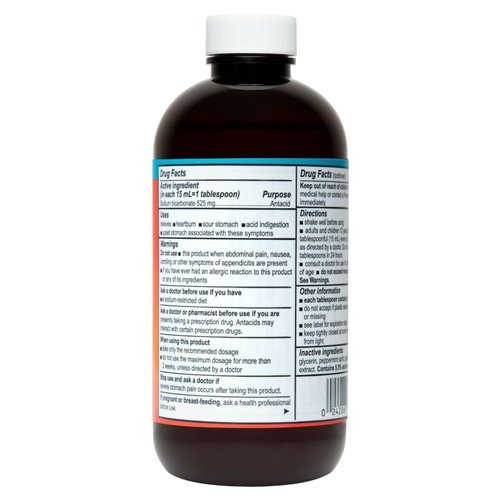De La Cruz Desempacho Liquid Antacid - Sodium Bicarbonate Maximum Strength Heartburn and Acid Reflux Relief