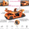 Therina Toy Cars Model Koenigsegg Jesko 1/24 Orange Alloy Collectibles Die-cast Vehicles with Sound and Light