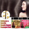 Collagen Hair Mask & Keratin Hair Mask for Damaged Hair,Keratin Hair Treatment,Repair Deep Conditioner for Dry Hair,Vitamin E Natural Hydrating Hair Mask with Argan Oil All Hair Type,Stocking Stuffers