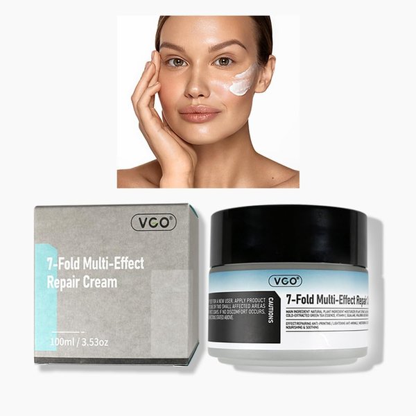 VGO Moisturizer Face Cream, 7-Fold Multi-Effect Repair Facial Cream, Daily Repair Moisturizer for Body and Face - Perfect for Every Skin Type 100ml / 3.53oz