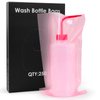 Denergy Tattoo Bottle Bags-Pink 250pcs Dental Bottle Cover Tattoo Wash Bottle Bags Squeeze Bottle Bag Sleeves Barrier for Tattoo Bottles Tattoo Supplies (Pink 500ML)