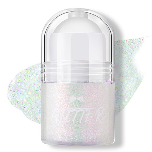 Holographic Body Glitter Gel for Body Face Hair, Chameleon Glitter Gel for Festival Party, Chunky Mermaid Body Shimmer Glitter -02