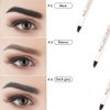 Eyebrow Pen 4 Pack Black Brow Microblading Eyebrow Pen Waterproof Eyebrow Pencil Pen Micro-Fork Tip Applicator Brow Pencil Creates Natural Looking Defined Brows Effortlessly