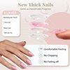Burgundy Wine Red Press on Nails Short Almond Fake Nails Press ons, Solid Color Glue on Nails Short False Nails, Medium Almond Nails Oval Round Shaped Nails for Women, 24Pcs Natural Acrylic Gel Nails