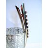 Generic Silver alligator hair claw clip with crystals