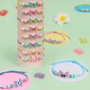 Lorfancy 12 Pcs Kids Bracelet for Girls Toddler Butterfly Bracelets Jewelry Party Favors Friendship Adjustable Goodie Bag Classroom Reward