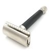 The Parker Variant Adjustable Double Edge Safety Razor, Customize your Shave with a Turn of the Dial from Mild to Aggressive - 5 Blades Included (GRAPHITE GRAY)