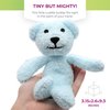 Thermal-Aid Zoo Animals - Mini Buckley The Blue Bear - Heatable Therapeutic Stuffed Animals for Kids - Hot & Cold Therapy - Ice Pack & Heating Pack - 3.15 x 2.6 x 9.3 in