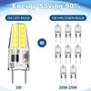 SHINESTAR 12-Pack G8 Led Bulb Dimmable, 120V T4 Bulb 20w, Daylight White 6000K, Under Cabinet Light Bulb