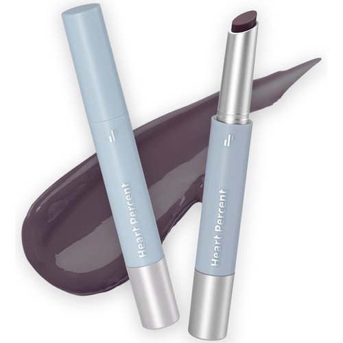 Heart Percent Dote On Mood Dewy Melting Lipstick High-Shine Glow & Wet Look Glossy Finish Lip Color, 07. Dewy Black