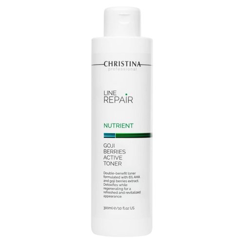 Christina Line Repair Nutrient Goji Berries Glycolic Acid Toner for Face | Regeneration, Skin Alignment Facial Toner | Suitable for Acne, Black Spots 300ml