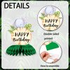 Safari Jungle Animal Honeycomb Centerpieces Wild One Baby Shower Decorations Jungle Safari Table Centerpieces Decorations One Birthday Party Supplies Sign, 9 Pcs