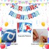 Happy Birthday Banner, Airplane Birthday Party Decorations, Blue Red Happy Birthday Banner, Happy Birthday Sign for Boys Girls Baby Airplane Party Favors Birthday Supplies