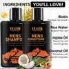 Gifts for Men, Anti-Thinning Biotin Shampoo & Deep Moisturizing Conditioner for Men, Shampoo and Conditioner Set Men w/Rice Water, Strengthens & Nourishes Hair - 2 x 8.45 Fl Oz