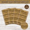 PTECDROTS 4pcs Wood Tablecloth, Brown Rustic Table Covers, Rectangular Table Decoration for Rustic Party Decor, Western Barn Themed Birthday Party, Barbecue Party Decorations, 51 x 106 Inch