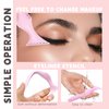 HOSAILY 5 in1 Eyeliner Stencils Silicone Multi-Purpose Eye Makeup Tool for Winged Eyeliner, Defined Eyebrow, Eyelash, Face Contour and Lip Line Lazy Quick Makeup Tool-Pink