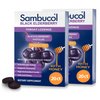 Sambucol Black Elderberry Throat Lozenge - with Honey, Vitamin C & Zinc, Elderberry Lozenges Sore Throat & Cough, Soothes Scratchy Throat, Soft & Chewy - 2 Pack (40 Total Pastilles)
