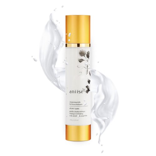 Aniise Gentle Cleansing Milk: All-in-One Face Wash, Makeup Remover, and Skin Care Solution - Suitable for All Skin Types – Alcohol-Free, Paraben-Free, Sulfate-Free, Vegan