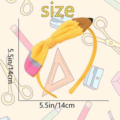 Big Hair Bow Teacher Outfits for Women Yellow Bow Hair Clips School Supplies for Teachers Back to School Hair Accessories Cute Hair Barrettes for Hair Styling (C)
