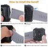 Wepro Replacement Bands Compatible with Fitbit Versa SmartWatch, Versa 2 and Versa Lite SE Sports Watch Band for Women Men, Small, Black
