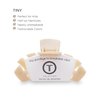 TELETIES - Tiny Hair Clip - Strong Grip, Bendable Teeth, Comfortable Curved Design - Ideal for Thin Hair, Kids, Half-up Hairstyles - For All Hair Textures - Almond Beige