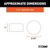 CURT 23244 2.44-Inch Trailer Wheel Bearing Protector Dust Covers, 2-Pack