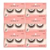iEnvy Natural Eyelashes Lightweight False Lashes Multiangle and Volume 3D Natural Strip Lashes (6 Pack)