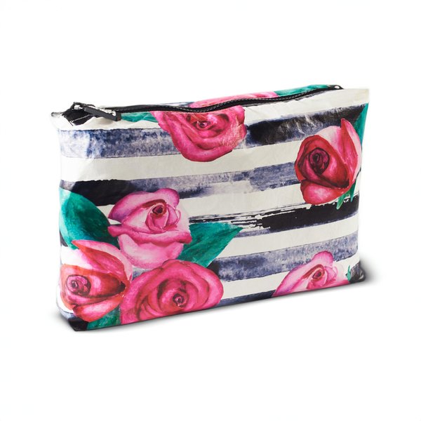 L'OLGA COLLECTION Mid Pouch|Lightweight Reusable Makeup Pouch, Toiletries |Splash-proof Cosmetic Bag, Packable & Travel Waterproof Beach Swimsuit Bathing Suit Bikini Zipper Pouch Gift for her