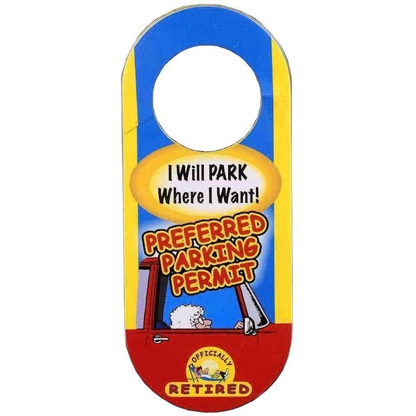 Forum Novelties Officially Retired Retirement Party Preferred Parking Permit Gag Gift
