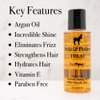 Pete & Pedro TREAT - Argan Oil Moisturizing Hair Treatment | Keeps Hair Soft, Strong, Frizz-Free, Silky, & Shiny | Helps Dry & Damaged Hair, Skin, Nails, & Cuticles | As Seen on Shark Tank, 2 oz.