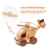 Magnetic Wooden Car Detachable Toy, Vehicle Model Assembly Toy with Magnet, Hand Push Car Toys for 1+ Year Old for Christmas Birthday Party Car Theme(Helicopters)