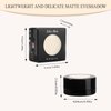 FIVEFULU Single Off White Eyeshadow, Pressed Powder Matte Beige Eye Shadow Palette Make-up, Blendable Long Lasting High Pigment Off White Eye Makeup Halloween Off White Eye Paint & Face Body Paint