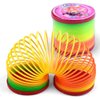 JOHOUSE Rainbow Magic Spring, 12 PCS Colorful Rainbow Neon Plastic Spring Toy, Fun Goodie Bag Fillers for Birthday Classroom Prizes, Party Favors, Christmas Stocking Stuffers, Small Toys Gifts