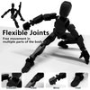 oyeftp Titan 13 Action Figure, Action Figures,Titan 13 Action Figure 3D Printed Robot Multi-Jointed Movable,Desktop Decorations for Game Lovers（Black）