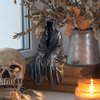 MYSTIC MANUSCRIPT Resin Tabletop Gothic Decor Sitting Statue, Resin Statue Gothic Decor, Fits on a Solid Desktop with a Cool and Mysterious Look