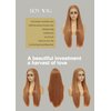 ijoy Light Brown Lace Front Wigs Human Hair 180% Density 13x4 Lace Front Wigs Human Hair Ginger Brown Straight Wig Pre Plucked with Baby Hair For Women 14 Inch