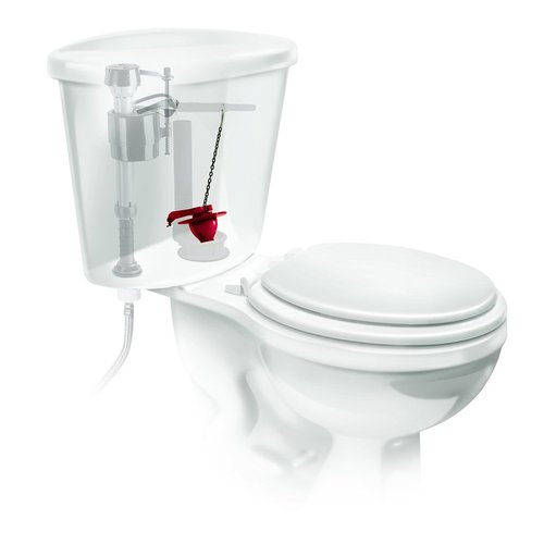 Fluidmaster 502P21 PerforMAX Universal Water-Saving Long Life Toilet Flapper for 2-Inch Flush Valves, Adjustable Solid Frame Design, Easy Install, Red, 1 pack