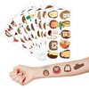 Cute Hedgehog Temporary Tattoos 10 Sheets 100 PCS Hedgehog Party Decorations Favors Supplies Theme Birthday Stickers Gifts for Boys Girls Kids Class School Prizes Carnival Christmas