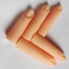 5Pcs Silicone Fake Finger Acrylic UV Gel Nail Art Practice Manicure False Fingers Fake Finger with Magnet for Hand Nail Art Training Display Tools
